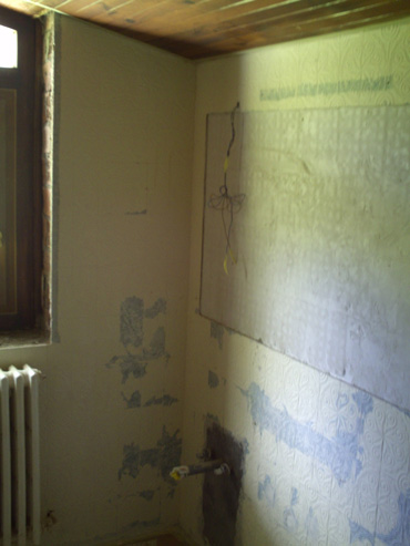 Alisar azulejos habitación antes