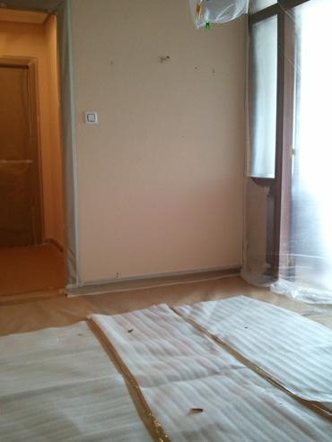 Pintura de casas preparación